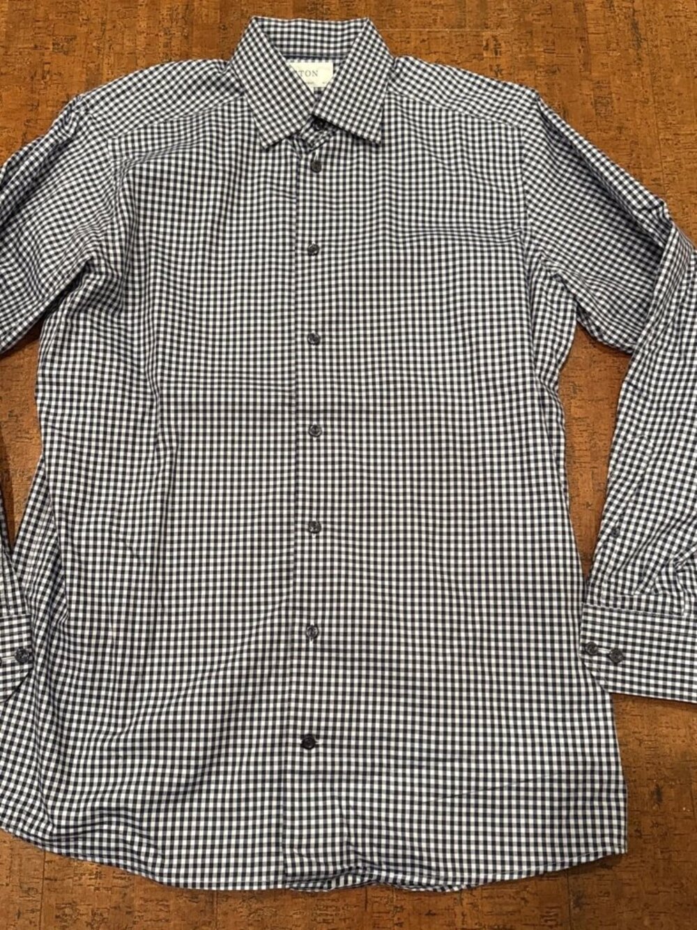 Eton Contemporary Men’s Medium 15.5 39 BLUE Dress Shirt